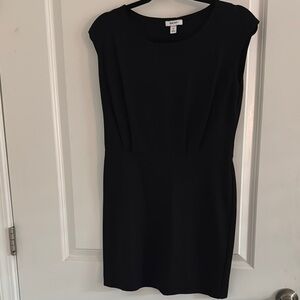 Upper knee length Black Dress